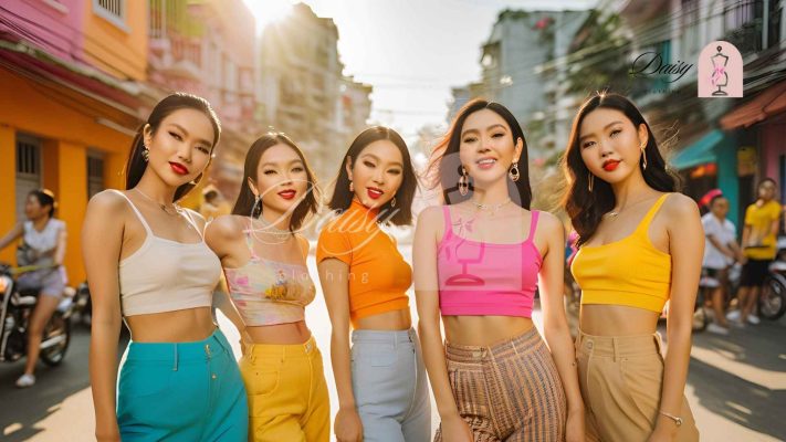 Áo Croptop Cổ Vuông – Sự Thanh Lịch Vượt Thời Gian